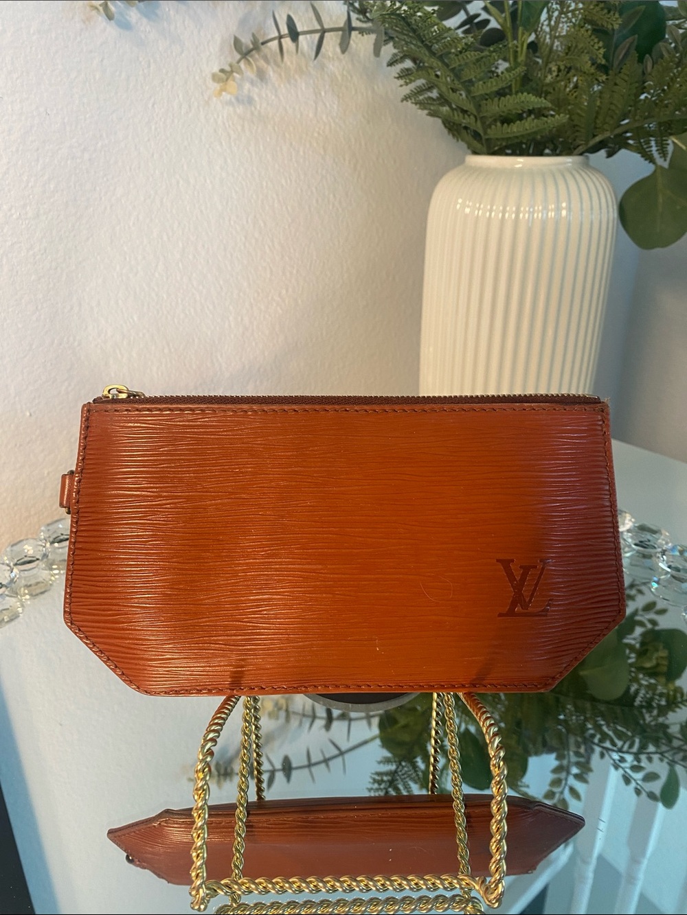 Vintage Louis Vuitton Epi Leather Sac D’epaule Pouch In Kenyan Fawn